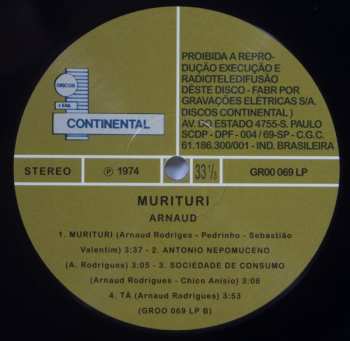 LP Arnaud Rodrigues: Murituri