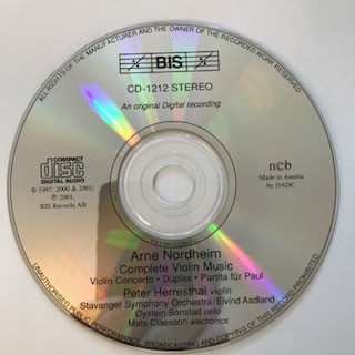 CD Arne Nordheim: Complete Violin Music