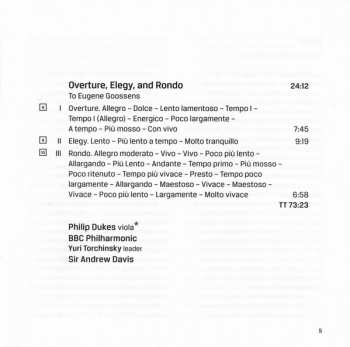 CD Andrew Davis: Phantasy / Four Orchestral Pieces / Overture, Elegy And Rondo