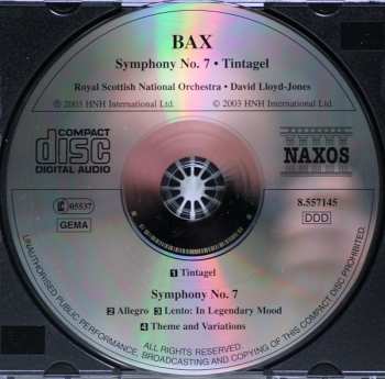 CD Royal Scottish National Orchestra: Symphony No. 7 • Tintagel (Tone Poem)