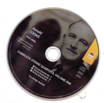 CD Arnold Cooke: Complete String Quartets Volume One