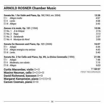 CD Carson Cooman: Chamber Music
