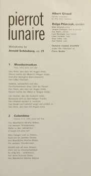 LP Arnold Schoenberg: Pierrot Lunaire (MONO)