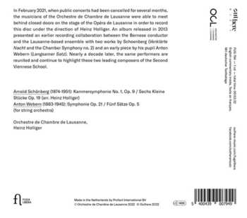 CD Arnold Schoenberg: Kammersymphonie, Op. 9 ; Sechs Kleine Stücke, Op. 19 / Symphonie, Op. 21 ; Fünf Sätze, Op. 5