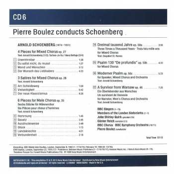 11CD/Doos Arnold Schoenberg: Pierre Boulez conducts Schoenberg