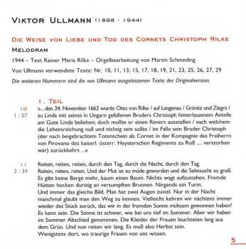 SACD Arnold Schoenberg: Orgelwerk / Die Weise Von Liebe Und Tod Des Cornets Christoph Rilke