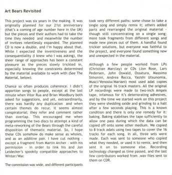 2CD Art Bears: Revisited