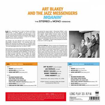 2LP Art Blakey & The Jazz Messengers: Moanin' LTD