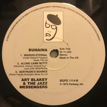 LP Art Blakey & The Jazz Messengers: Buhaina