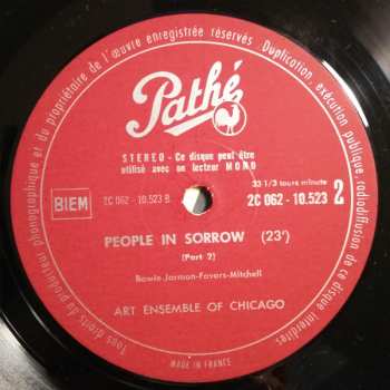 LP The Art Ensemble Of Chicago: People In Sorrow