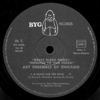 LP The Art Ensemble Of Chicago: Message To Our Folks