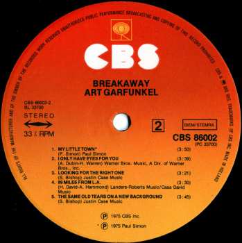 LP Art Garfunkel: Breakaway