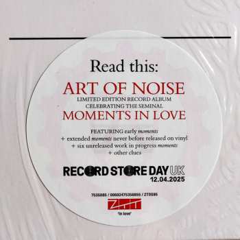 LP The Art Of Noise: Impressions Of For+ever And The Making Of Moments In Love LTD