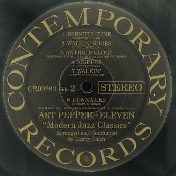 LP Art Pepper: Art Pepper + Eleven "Modern Jazz Classics"