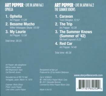 2CD Art Pepper: Live In Japan