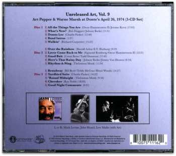 3CD Art Pepper: Unreleased Art: Volume 9 - At Donte’s, April 26, 1974