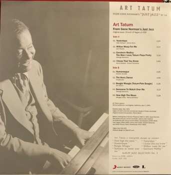LP Art Tatum: From Gene Norman's Just Jazz CLR