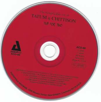 CD Art Tatum: The Remarkable Art Of Tatum & Chittison - Tea For Two