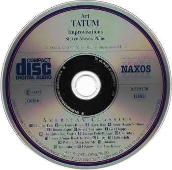 CD Art Tatum: Improvisations