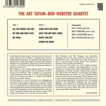 CD Ben Webster: The Art Tatum - Ben Webster Quartet