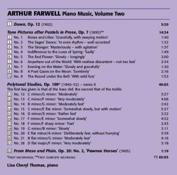 CD Arthur Farwell: Piano Music, Volume Two