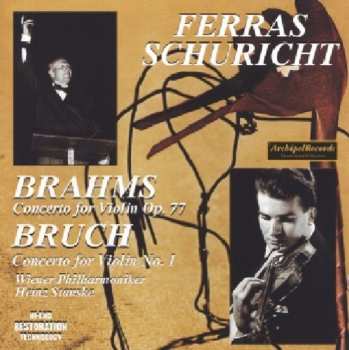 CD Johannes Brahms: Violinkonzert D-dur Op. 77 / Violinkonzert Nr. 1 g-moll Op. 26