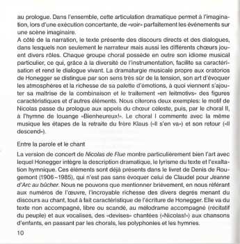 CD Arthur Honegger: Nicolas De Flue