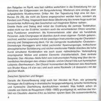 CD Arthur Honegger: Nicolas De Flue