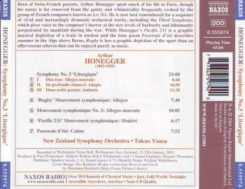 CD Arthur Honegger: Symphony No. 3 'Liturgique' • Pacific 231 • Pastorale D'Été • Rugby