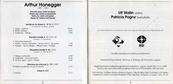 CD Arthur Honegger: Works For Violin And Piano 