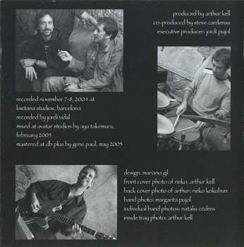 CD Arthur Kell Quartet: Traveller