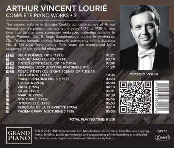 CD Giorgio Koukl: Complete Piano Works • 2