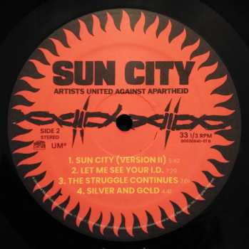 LP Artists United Against Apartheid: Sun City