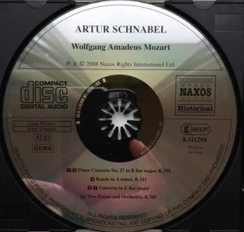 CD Artur Schnabel: Mozart