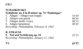 3CD The Philadelphia Orchestra: The Philadelphia Orchestra Recordings - Schubert, Mendelssohn, Berlioz, Tchaikovsky, Debussy, Strauss, Respighi - Recordings 1941-1942
