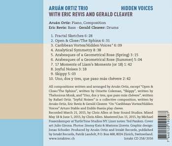 CD Aruán Ortiz Trio: Hidden Voices
