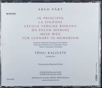 CD Arvo Pärt: In Principio
