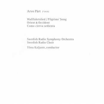 CD Arvo Pärt: Orient & Occident