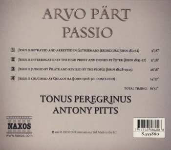 CD Arvo Pärt: Passio