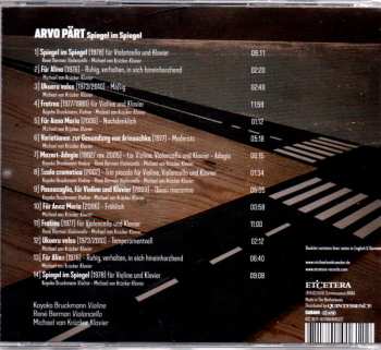 CD Arvo Pärt: Spiegel Am Spiegel