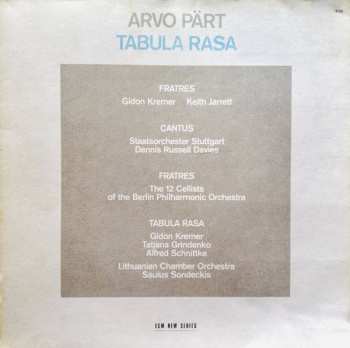 LP Arvo Pärt: Tabula Rasa