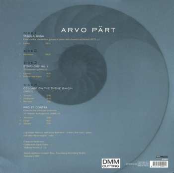 2LP Arvo Pärt: Tabula Rasa