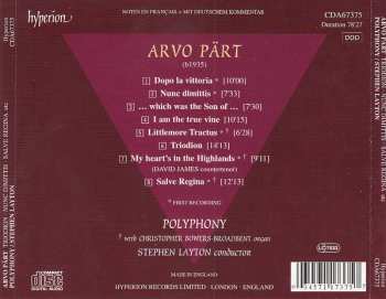 CD Arvo Pärt: Triodion