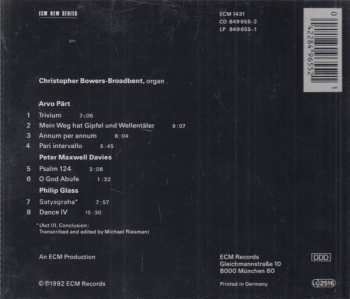 CD Philip Glass: Trivium