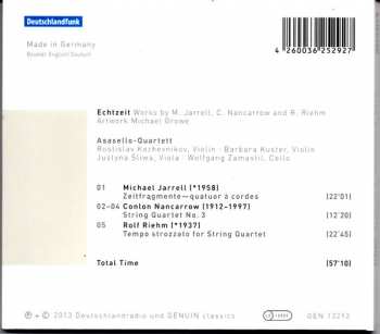 CD Conlon Nancarrow:  Echtzeit - Works By Michael Jarrell, Conlon Nancarrow And Rolf Riehm