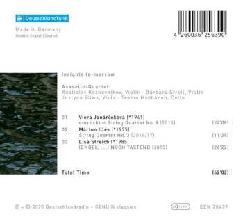 CD Asasello Quartett: Insights To-Morrow