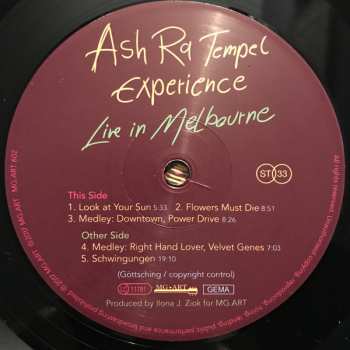 LP Manuel Göttsching: Live In Melbourne