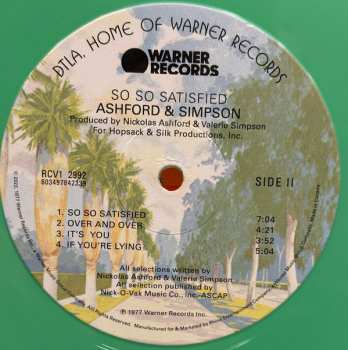 LP Ashford & Simpson: So So Satisfied CLR | LTD