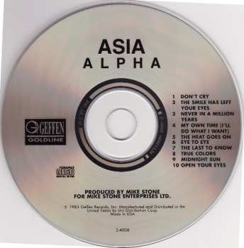 CD Asia: Alpha