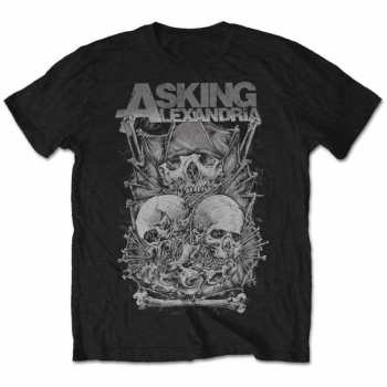 Merch Asking Alexandria: T-shirt Skull Stack 